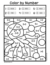 Kindergarten coloring pages and worksheets are the perfect canvas for your budding artist! Addition Color By Number Worksheets Kindergarten Mom