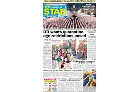 This list includes broadsheets and tabloids published daily and distributed nationwide. The Star Cover January 20 2021 Philstar Com