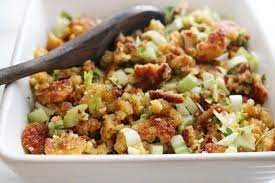 Keto Stuffing Recipe Buttery Crunchy Low Carb Gluten Free Recipe Keto Stuffing Thanksgiving Dinner Recipes Keto Holiday Recipes