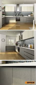 Modern Melamine Kitchen Cabinet In White Grey Color Kitchen Cabinet Interior Interior Design Kitchen Kitchen Cabinets