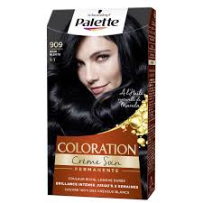 La couleur de cheveux acajou est une idée superbe si vous avez un teint mat, doré ou très pâle. Coloration Noir Bleute 909 Saint Algue Palette La Boite De 115 Ml A Prix Carrefour