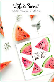 Download Life Is Sweet Watermelon Printable Watermelon Printable Summer Printables Sweet Watermelon