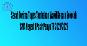 Beliau juga sebagai guru mata pelajaran sejarah indonesia. Serah Terima Tugas Tambahan Wakil Kepala Sekolah Sma Negeri 1 Pasir Penyu Tp 2021 2022 Sma Negeri 1 Pasir Penyu