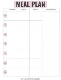 20 meal planning templates that will melt the stress away