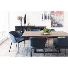 Your set of blue dining chairs will quickly become a defining feature of your entertainment space. William Dining Chair Navy Blue Products Moe S Wholesale