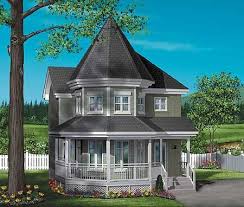 The exterior typically features stone, wood, or vinyl siding, large porches with turned posts and decorative wood railing, corbels, and decorative gable trim. Plan 80249pm Victorian Charmer Victorian House Plans Victorian House Plan Victorian Homes
