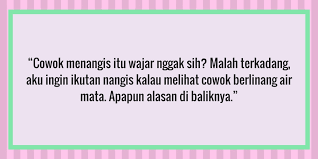 Berikut ini 10 hal yang bisa membuat air mata pria terurai. 12 Hal Yang Dipikirkan Perempuan Saat Melihat Laki Laki Menangis