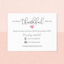 Thank You For Your Business Cards Thank You For Your Order Editable Template Instant Down In 2020 Small Business Cards Thank You Card Design Business Thank You Cards