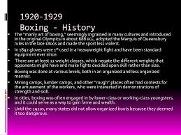 PPT - 1920-1929 Boxing - History PowerPoint Presentation, free ...