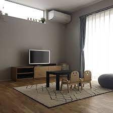 リビング グレーの壁 グレー好き 壁紙 ikea などのインテリア実例 2018 09 27 11 30 04 roomclip ルームクリップ リビング インテリア リビング グレー