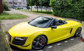 Yellow Audi R8 Gt Spyder Audi R8 Gt Audi Super Cars
