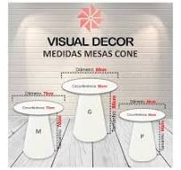 Capa Mesa Cone G Veste Fácil Tecido Sublimado Liso Colorido ...
