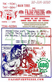 Pk 888 20 Juni 2020 Fajar Pakong 888 Sgp48 Sgp49 Hkpools