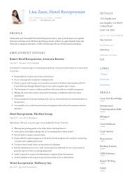 Hotel Receptionist Resume Writing Guide In 2020 Office Assistant Resume Resume Resume Examples