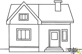 Coloring, drawing, painting big house How To Draw A Big House Drawingnow