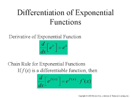 2 extending the proof for the derivative of ex. Exponential And Logarithmic Functions 5 Exponential Functions Logarithmic