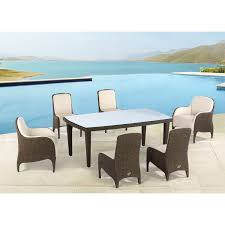 Domus Ventures Luxor Patio Dining Set Seats 6 Www Hayneedle Com Patio Dining Set Patio Furniture Collection Outdoor Furniture Sets