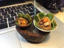 One traditional food eaten during this holiday time is the. Miniature Dragon Boat Festival Food Zongzi Rice Ball With Salted Egg Mushrooms Peanuts Chestnut And Pork Cooked In Wrapped Leaves Polymerclay
