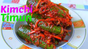 Larutkan garam ke air yang tersaring. Cara Membuat Kimchi Timun Youtube