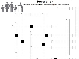 All of them are fully interactive, and come with answers. Population Crossword Puzzle W Answer Key Version 2 Cambridge A Level Teaching Resources