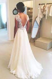 Best selling handmade beading wedding dress, lace up back, uk tailor, all sizes. Hot Sale Charming A Line Round Neckline Chiffon Lace Long Open Back Open Back We Lace Wedding Dress With Sleeves Wedding Dress Train Lace Dress With Sleeves