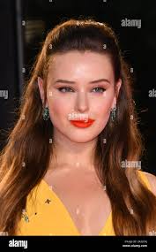 London, UK. 8th Oct 2019. Katherine Langford attends Knives Out premiere, a  modern whodunnit thriller, at Odoen Luxe Leicester Square, London London,  UK