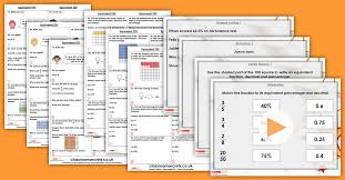 equivalent fdp year 6 percentages resource pack classroom