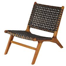 silla de jardin de acacia maciza y resina trenzada maisons du monde fauteuil jardin chaise d exterieur fauteuil bas de jardin