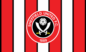 Logo and other emblems on their own clothing products. Sheffield United Fc England