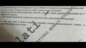 Probele orale pentru prima sesiune a bacalaureatului in 2018 vor avea loc in luna februarie, iar examenele scrise incep in 25 iunie, conform calendarului facut public marti, de ministerul educatiei nationale. Bacalaureat Limba RomanÄƒ Rezolvare Proba OralÄƒ Model De Bilet Youtube