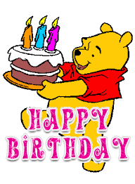 Share the best gifs now >>> Winnie The Pooh Birthday Sticker For Ios Android Giphy Birthday Cartoon Winnie The Pooh Birthday Birthday Wishes For Kids
