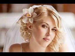 A bride can choose to look later a fairytale princess at her wedding, or she can choose to see afterward the queen of the castle instead; Wedding Hairstyles With Veil For Short Hair Novocom Top