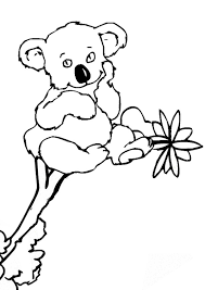 Adorable unique style koala coloring page. Free Printable Koala Coloring Pages For Kids