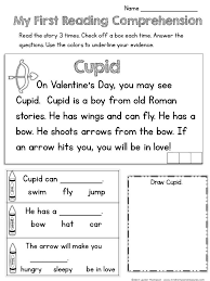 My First Reading Comprehension Free Sample From Valentine S Day Print Go Pack Reading Comprehension Worksheets Valentine Reading Reading Comprehension