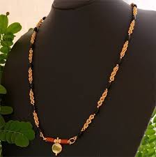 Kannada Mangalsutra Black Beaded Jewelry Pearl Jewelry Necklace Gold Necklace Indian Bridal Jewelry