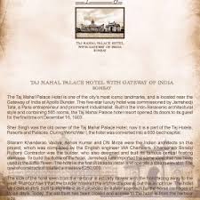 Taj Mahal Palace Hotel With Gateway of ...
