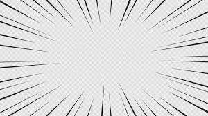 Fundo De Linhas De Acao De Quadrinhos Linhas De Velocidade Manga Quadro Isolado Em Fundo Transparente Arte Pop Abstrato Ilustracao Vetorial