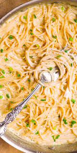 It's lighter than a traditional alfredo, but full of flavor and anyway, i was pinning all the things one day, when i came across this recipe for creamy garlic pasta from the cheese pusher and it sounded like a simple. Four Cheese Garlic Pasta Sauce Tasty Pasta Recipes Cream Pasta