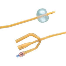 Bard Bardex Three Way Infection Control Coude Tip Foley Catheter With 30cc Balloon Capacity