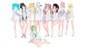 Tda Sailor Suit Model Pack 100 Watchers Gift By Ferrarr On Deviantart Deviantart Model Sailor Suit