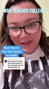 Replying to @JB pass your class in a week! Grab a snack- it’s a long one!  #EduTok #TikTokLearningCampaign #wgu #momsincollege #degreeonline  #westerngovernorsuniversity #teacherscollege #nightowl ...