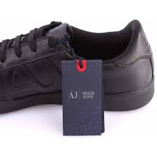 Shop men's armani exchange watches, plus clothing and accessories with asos. Men S Shoes Sneakers Aj Armani Jeans 06565yo12 Nero Black Leather Logo New Rafael Store