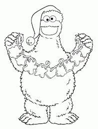 Our printable sheets for coloring in are ideal to brighten your family's day. Christmas Cookie Monster Coloring Page Free Printable Coloring Pages For Kids