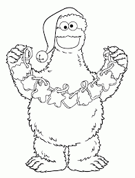 Best christmas cookies coloring pages from 14 best speech and language color sheets images on. Christmas Cookie Monster Coloring Page Free Printable Coloring Pages For Kids