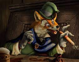 J. Worthington Foulfellow or 'Honest John' the Fox from Disney's  'Pinocchio' by Malcom Brown (bajazet) | Pinocchio disney, Disney villians,  Cute art