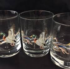 Maybe you would like to learn more about one of these? Duck Barware Set Of 4 Glasses Double Old Fashioned On The Etsy Barware Set Old Fashioned Clear Drinking Glasses