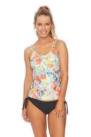 Del Sol Limitless Tankini Top 38bc Multicolor Tankini Tankini Top Tankini Swimsuit Top