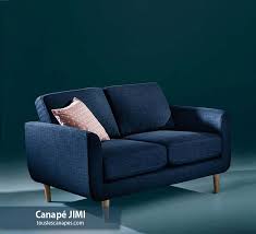 Structure assise et dossier:panneau de fibres de bois, contreplaqué, mousse polyuréthane 20 kg/m3, polypropylène non. Canape Bleu 20 Modeles Pour Vous Inspirer Et Decorer Votre Salon Canape Bleu Canape Dimension Canape