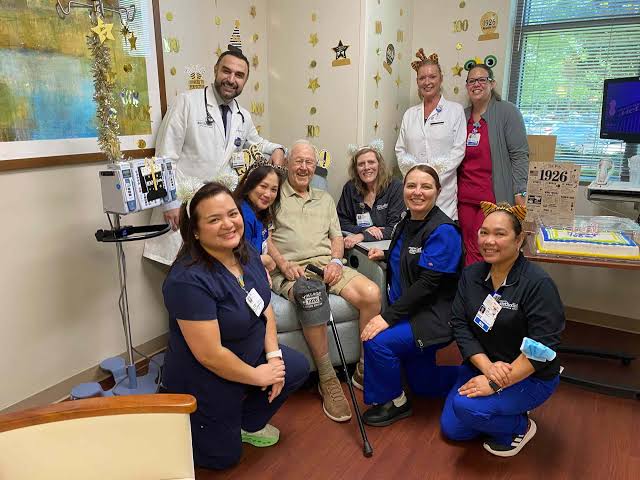 Man Celebrates 100th Birthday After Surviving Stage 4 Cancer