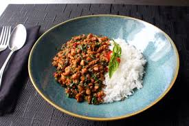 8 ounces ground chicken breast. Food Wishes Video Recipes Spicy Thai Basil Chicken My Pad Krapow Gai